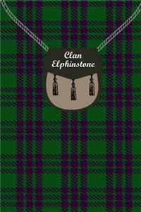 Clan Elphinstone Tartan Journal/Notebook