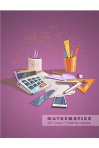 MATHEMATICS 5x5 Graph Paper Notebook