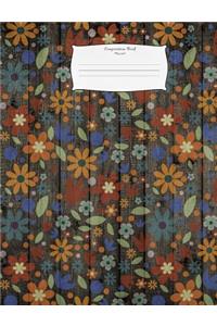 Composition Book Flowers9