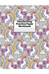 Handwriting Practice Paper Workbook
