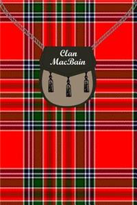 Clan MacBain Tartan Journal/Notebook