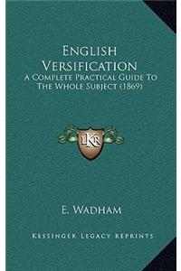 English Versification