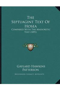 Septuagint Text Of Hosea