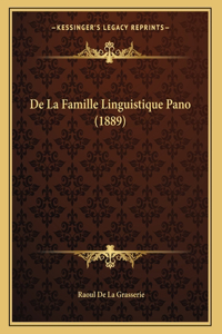 De La Famille Linguistique Pano (1889)