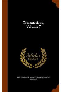 Transactions, Volume 7