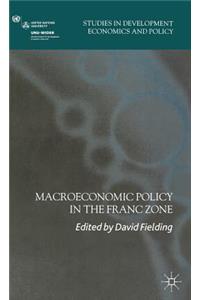 Macroeconomic Policy in the Franc Zone