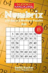 Numbrix - 250 Easy to Medium Puzzles 8x8