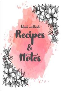 Blank Cookbook Recipes and Notes: (kitchen Gifts Series)