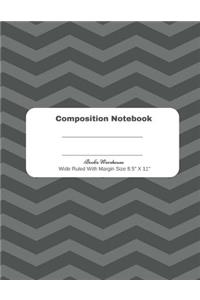 Black Stripe Composition Notebook