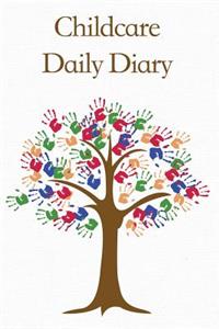 Childcare Daily Diary, Brown Hand Print Tree