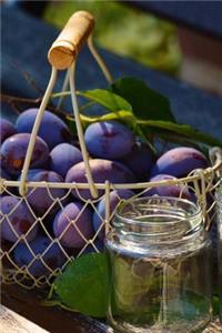 Plums in a Basket Ready for Jam Journal