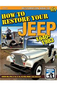 How to Restore Your Jeep 1941-1986: Covers Mb, Gpw, Cj-2a, Cj-3a, M38, Cj-3b, M38-A1, Cj-5, Cj-6, Cj-7 & Cj-8