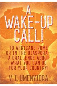 A Wake-Up Call! to Africans Home or in the Diaspora - A Challenge about What You Can Do for Your Country!