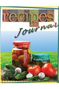 Recipe Journal for Cooks and Chefs