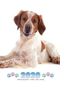 2020 Brittany Dog Planner - Weekly - Daily - Monthly