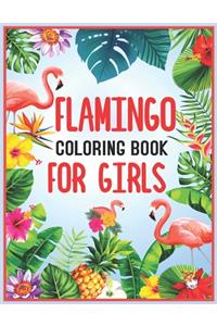 Flamingo Coloring Book for Girls