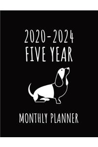 Dog- 2020-2024 Five Year Monthly Planner