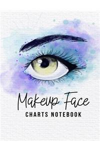 Makeup Face Charts Notebook