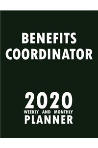 Benefits Coordinator 2020 Weekly and Monthly Planner