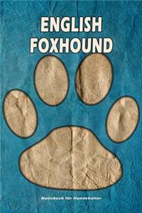 English Foxhound Notizbuch für Hundehalter