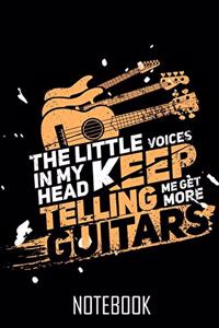 Voice Guitars - Notebook - Notizbuch - 100 Pages - 100 Seiten - Journal