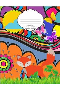 Abstract Fox Notebook