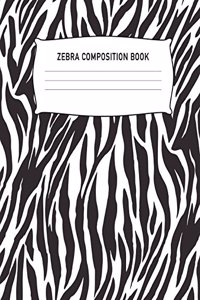 Zebra Composition Book