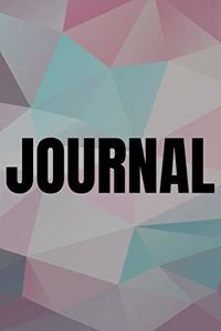 Polygonal Abstract Geometric Background Lined Writing Journal Vol. 14