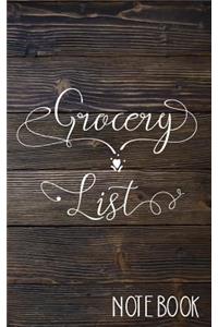 Grocery List Notebook