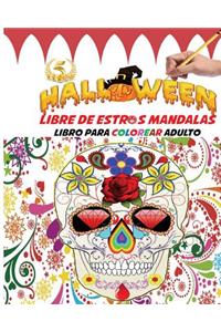 Halloween Libre de Estrés Mandalas Libro Para Colorear Adulto