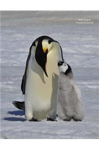 Baby Penguin Unruled Notebook