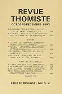 Revue Thomiste - 4/1993