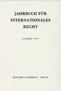 Jahrbuch Fur Internationales Recht