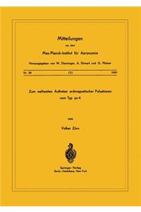 Zum Weltweiten Auftreten Erdmagnetischer Pulsationen vom Typ PC 4