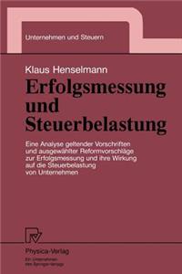 Erfolgsmessung Und Steuerbelastung