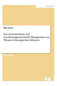 wertorientierte und wachstumsgenerierende Management von Wissen in Strategischen Allianzen