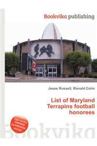 List of Maryland Terrapins Football Honorees