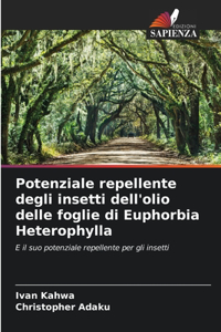 Potenziale repellente degli insetti dell'olio delle foglie di Euphorbia Heterophylla