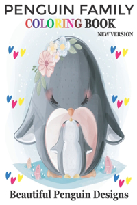 Penguin Family Coloring Book