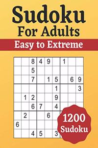 Sudoku for Adults Easy to Extreme