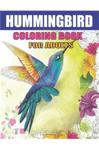 Hummingbird Coloring Book for Adults