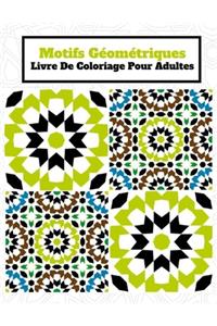 Motifs Géométriques, Livre De Coloriage Pour Adultes