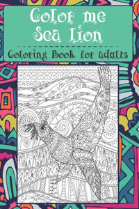 Color me Sea lion - Coloring Book for adults ✏️