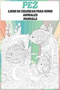 Libro de colorear para niños - Mandala - Animales - Pez