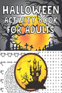 Halloween Activity Book For Adults