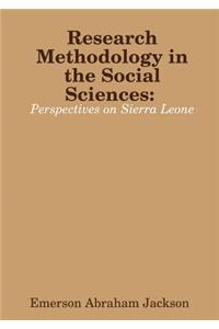 Research Methodology in the social sciences