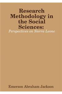 Research Methodology in the social sciences