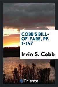 COBB'S BILL-OF-FARE, PP. 1-147