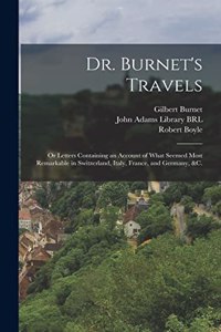 Dr. Burnet's Travels