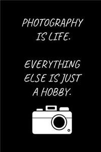 Photography Is Life. Everything Else Is Just A Hobby.